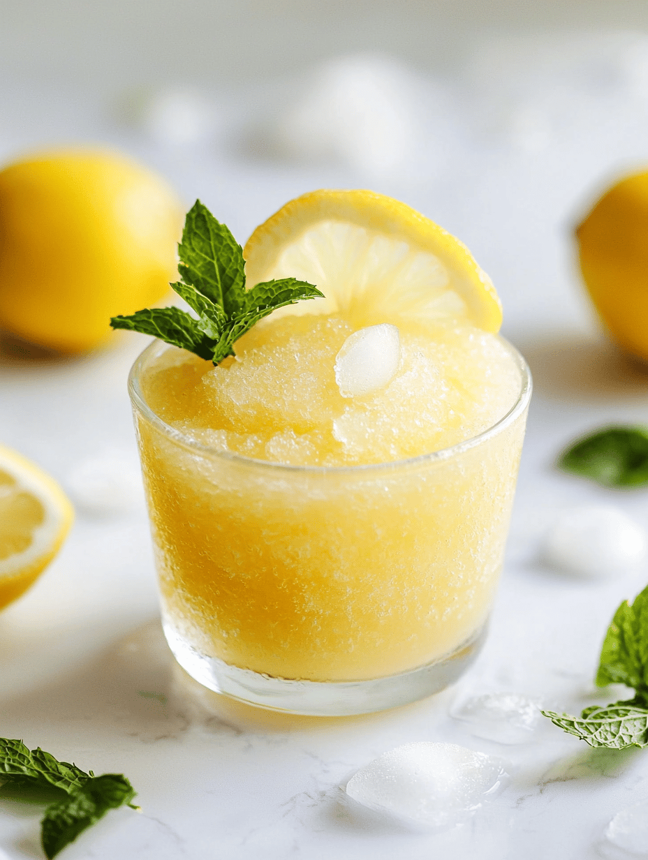 Chill Out with a Citrus-Frosted Lemonade Slushie