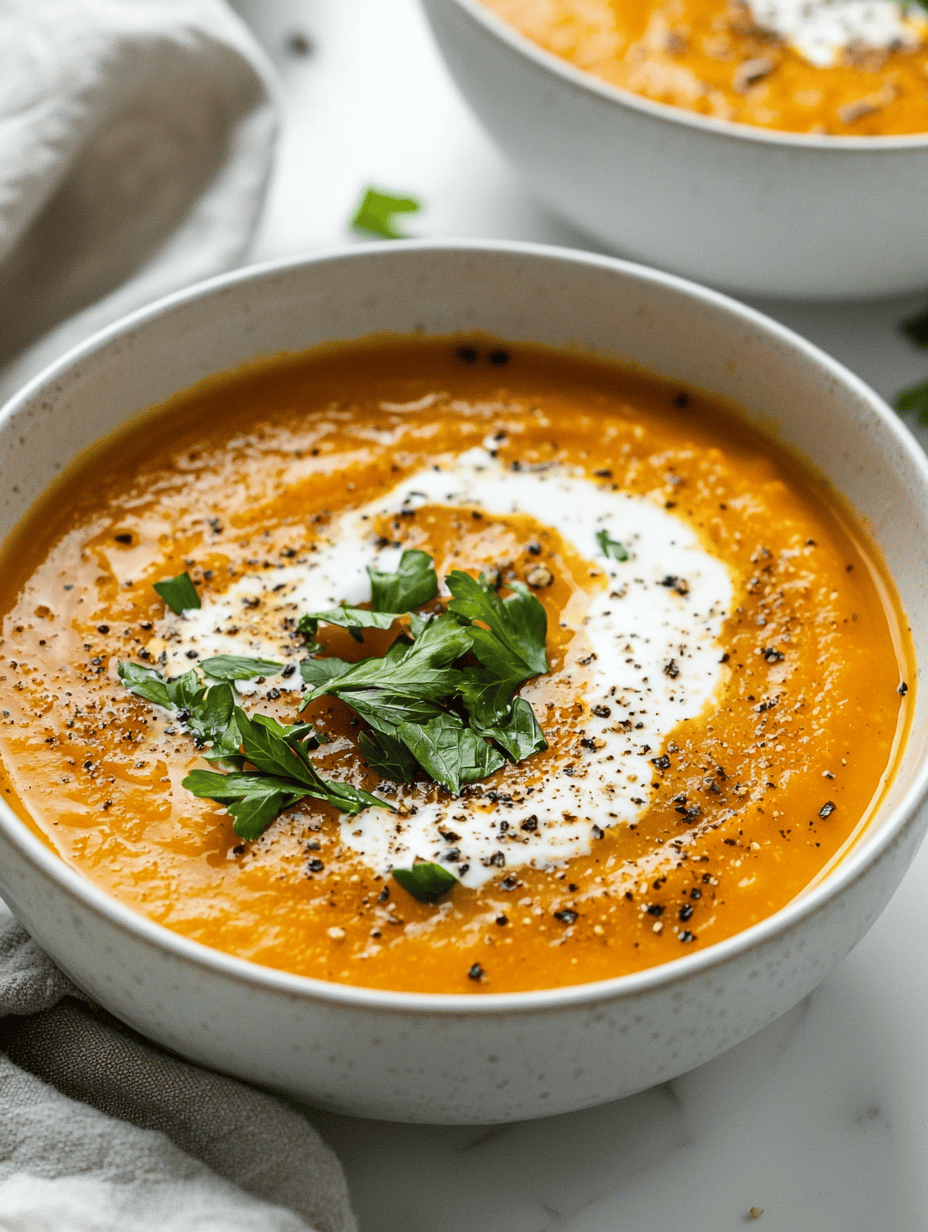 Autumn Bliss: Roasted Butternut Squash & Carrot Soup with a Twist