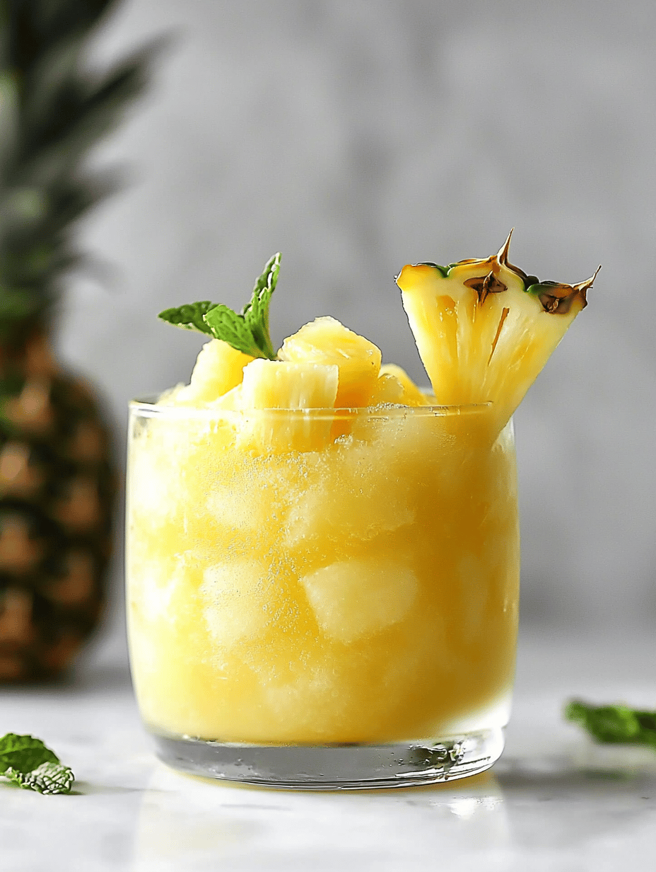 Chill Out with an Exotic Pineapple Slushie Adventure